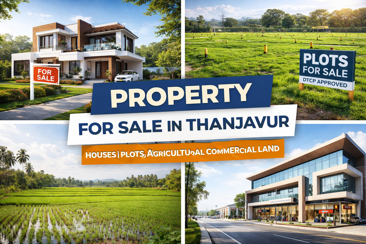 Property for Sale in Thanjavur – Houses, Plots, Agricultural & Commercial Land