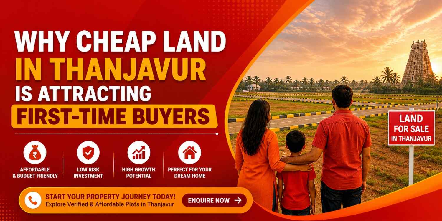 Why Cheap Land in Thanjavur is Attracting First-Time Buyers