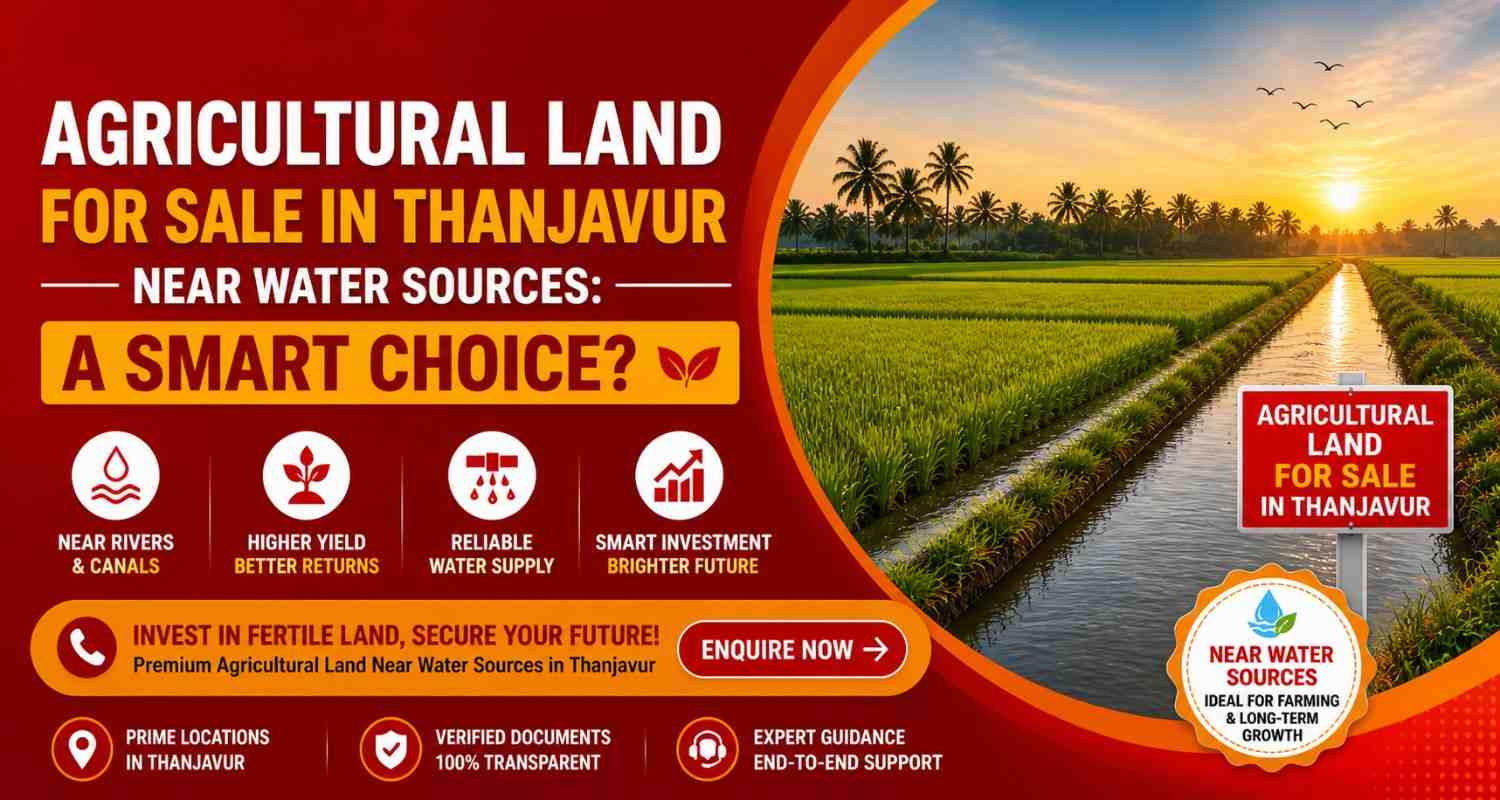 Agricultural Land for Sale in Thanjavur Near Water Sources: A Smart Choice?