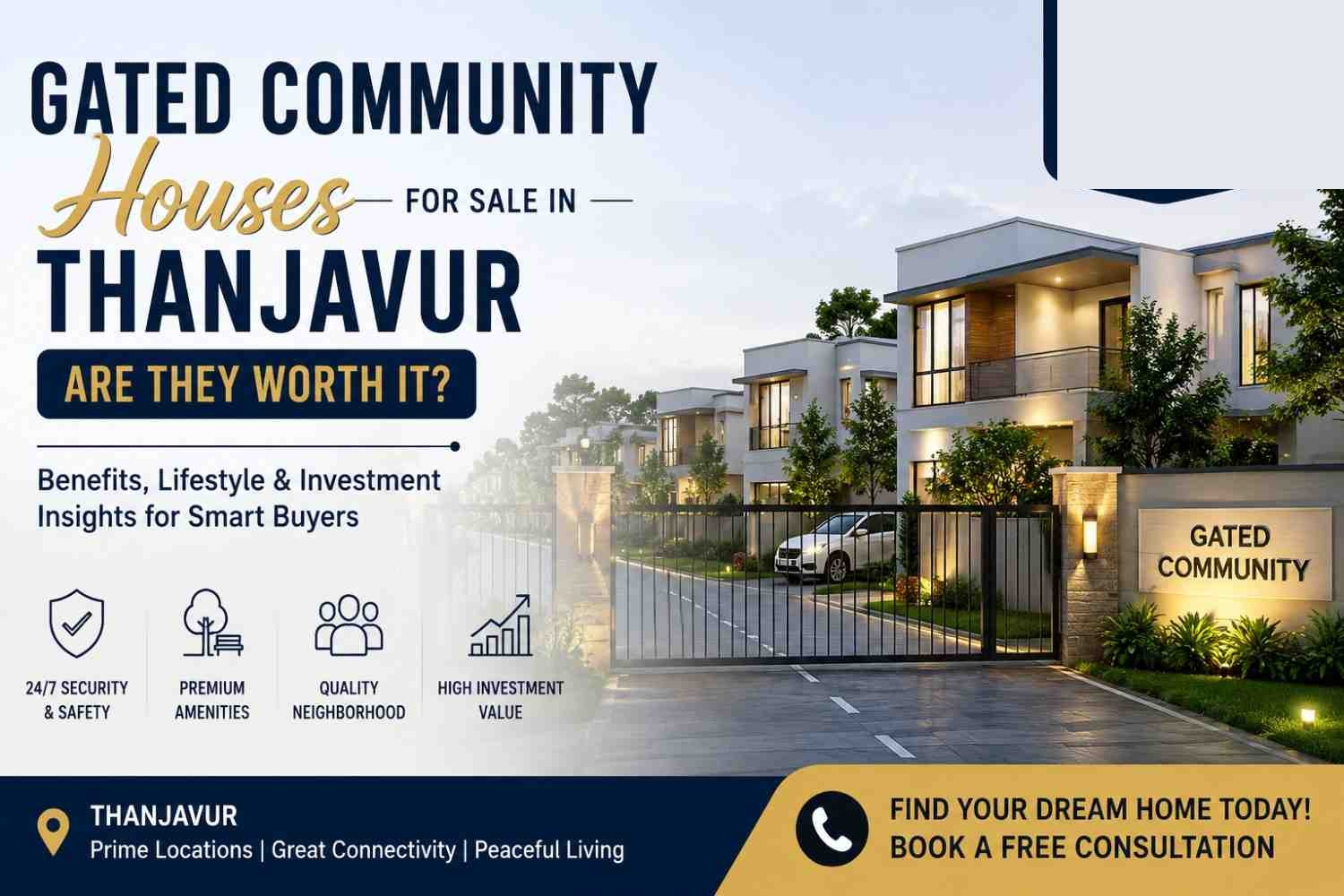 Gated Community Houses for Sale in Thanjavur – Are They Worth It?